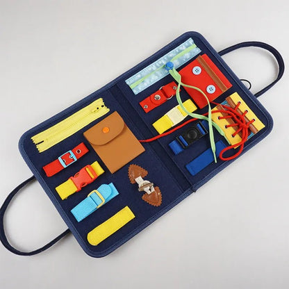 Montessori Busy Board: Sensory &amp; Skills Educational Toy