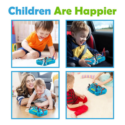 Montessori Busy Board for Toddlers (Ages 3–6)