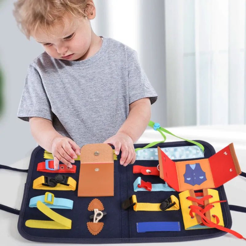 Montessori Busy Board: Sensory &amp; Skills Educational Toy