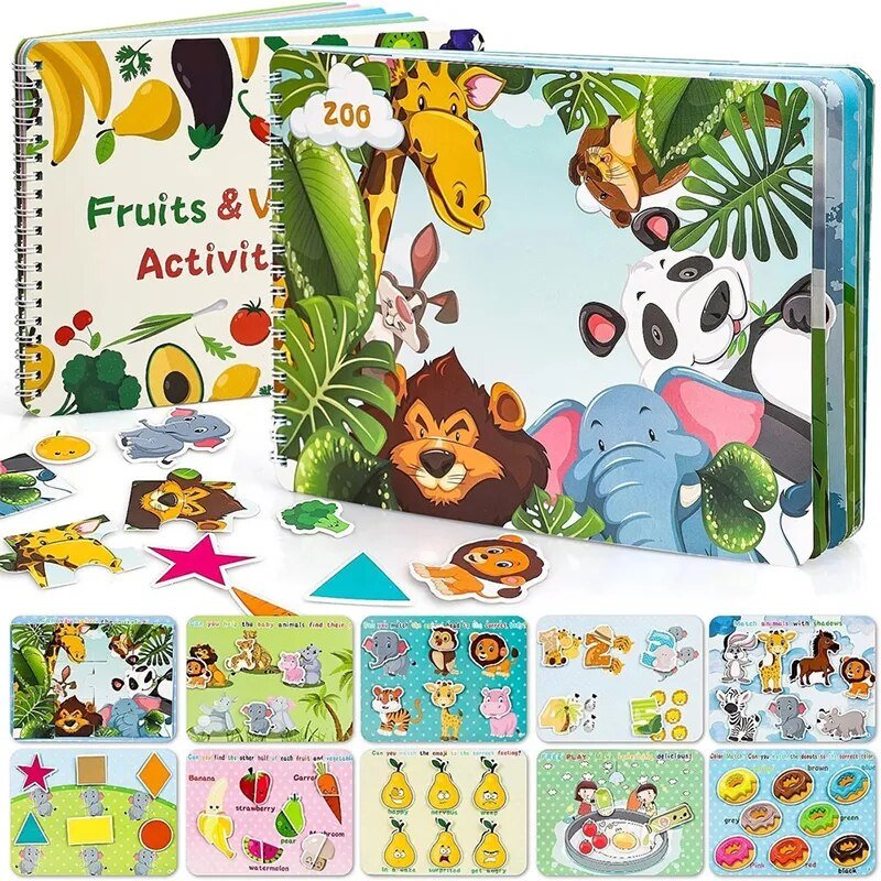 Montessori Busy Book for 2-4 Yrs: Preschool Learning &amp; Activity Toy
