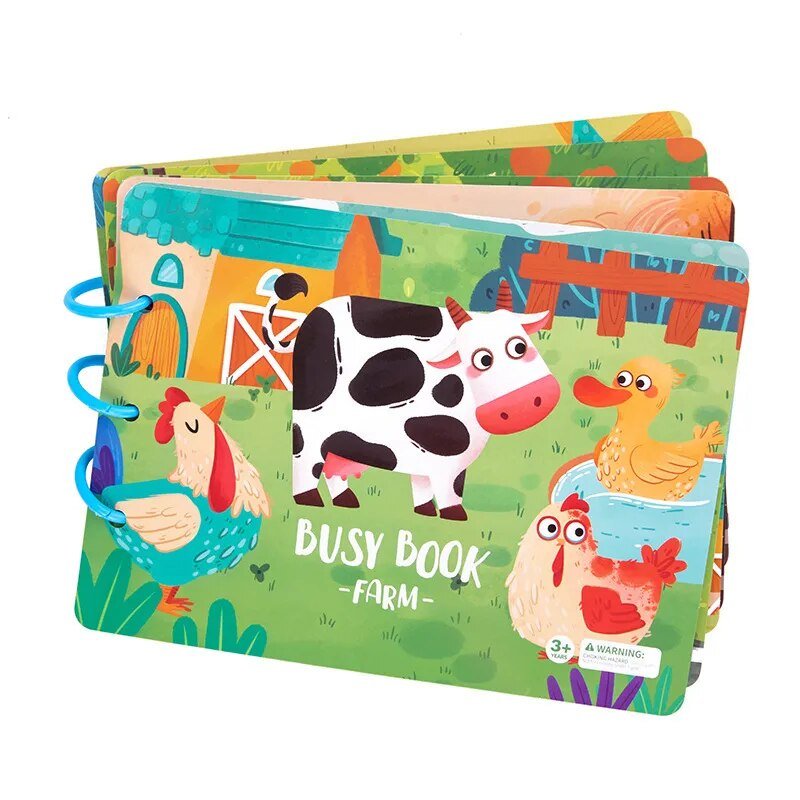 Montessori Busy Book for 2-4 Yrs: Preschool Learning &amp; Activity Toy