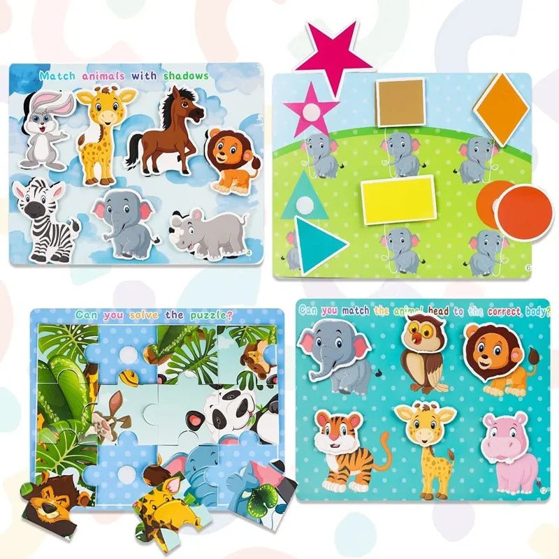 Montessori Busy Book for 2-4 Yrs: Preschool Learning &amp; Activity Toy