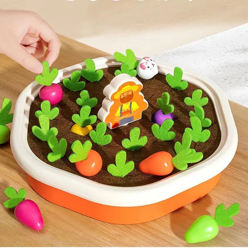 Montessori Toddler Toy: Colorful Shape Carrot Set