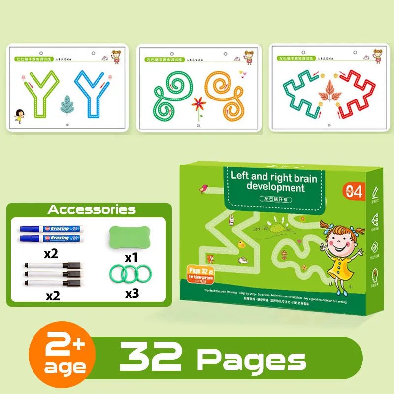 Montessori Drawing & Math Game Set: Toddler Educational Toy