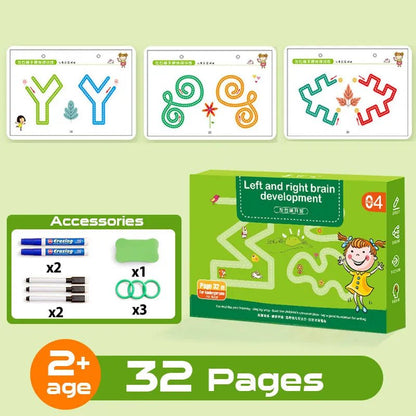 Montessori Drawing & Math Game Set: Toddler Educational Toy