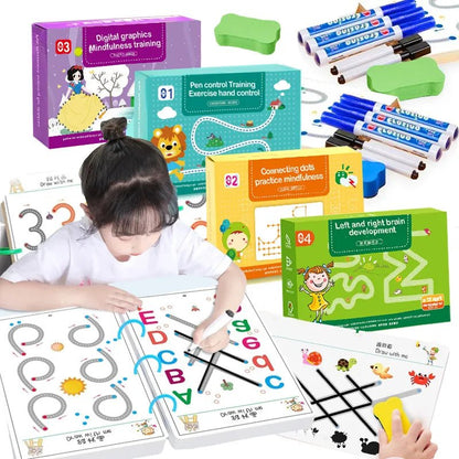 Montessori Drawing & Math Game Set: Toddler Educational Toy