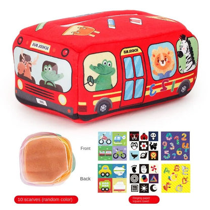 Montessori Magic Tissue Box - Sensory & Learning Toy for Baby Finger Exercise
