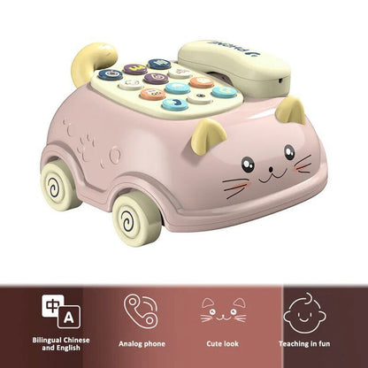 Montessori Musical Piano & Phone Toy - Educational Story Machine, 0-12M