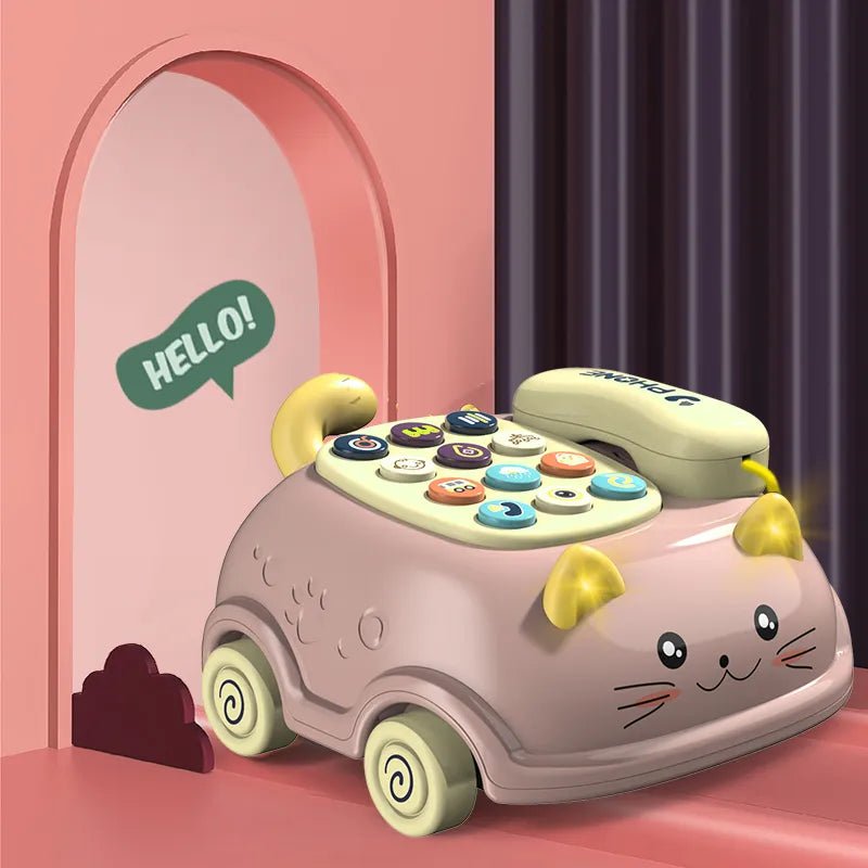 Montessori Musical Piano & Phone Toy - Educational Story Machine, 0-12M