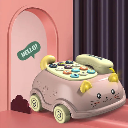 Montessori Musical Piano & Phone Toy - Educational Story Machine, 0-12M
