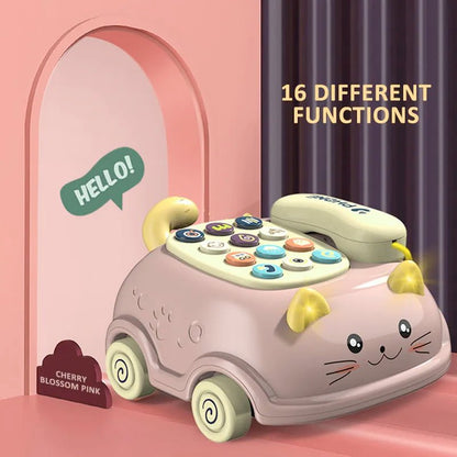 Montessori Musical Piano & Phone Toy - Educational Story Machine, 0-12M