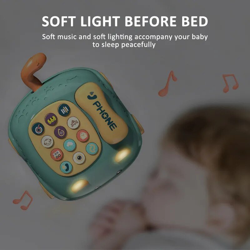 Montessori Musical Piano & Phone Toy - Educational Story Machine, 0-12M