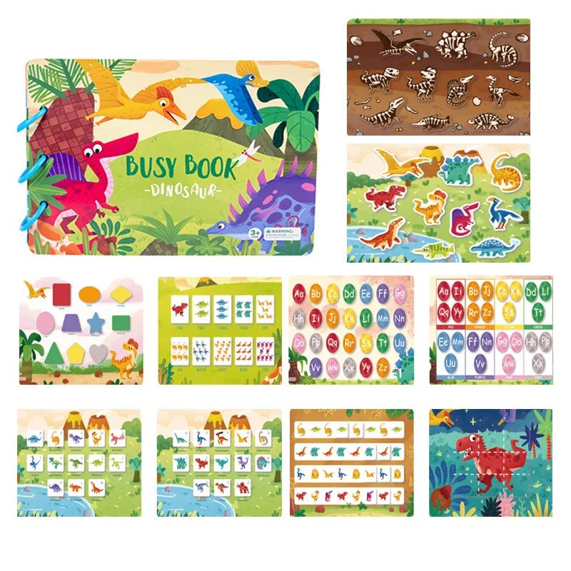 Montessori Quiet Book: Animal Numbers Puzzle Game for Kids
