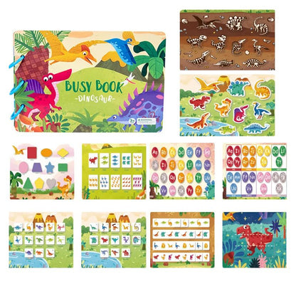 Montessori Quiet Book: Animal Numbers Puzzle Game for Kids