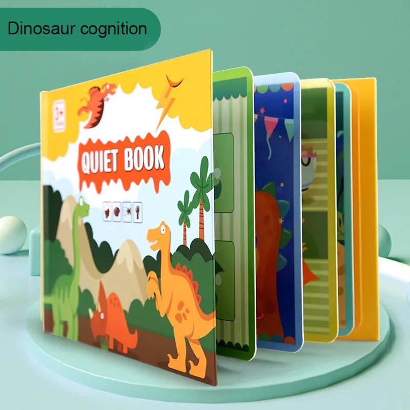 Montessori Quiet Book: Animal Numbers Puzzle Game for Kids