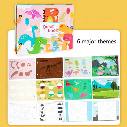 Montessori Quiet Book: Animal Numbers Puzzle Game for Kids
