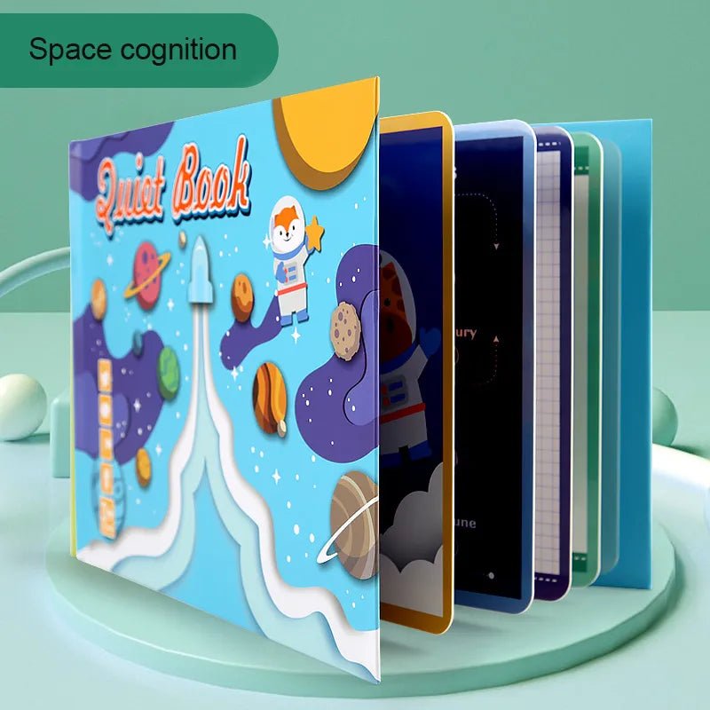 Montessori Quiet Book: Animal Numbers Puzzle Game for Kids