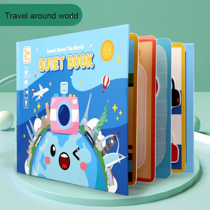 Montessori Quiet Book: Animal Numbers Puzzle Game for Kids