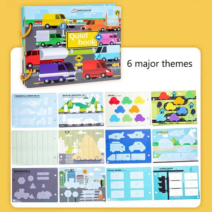 Montessori Quiet Book: Animal Numbers Puzzle Game for Kids