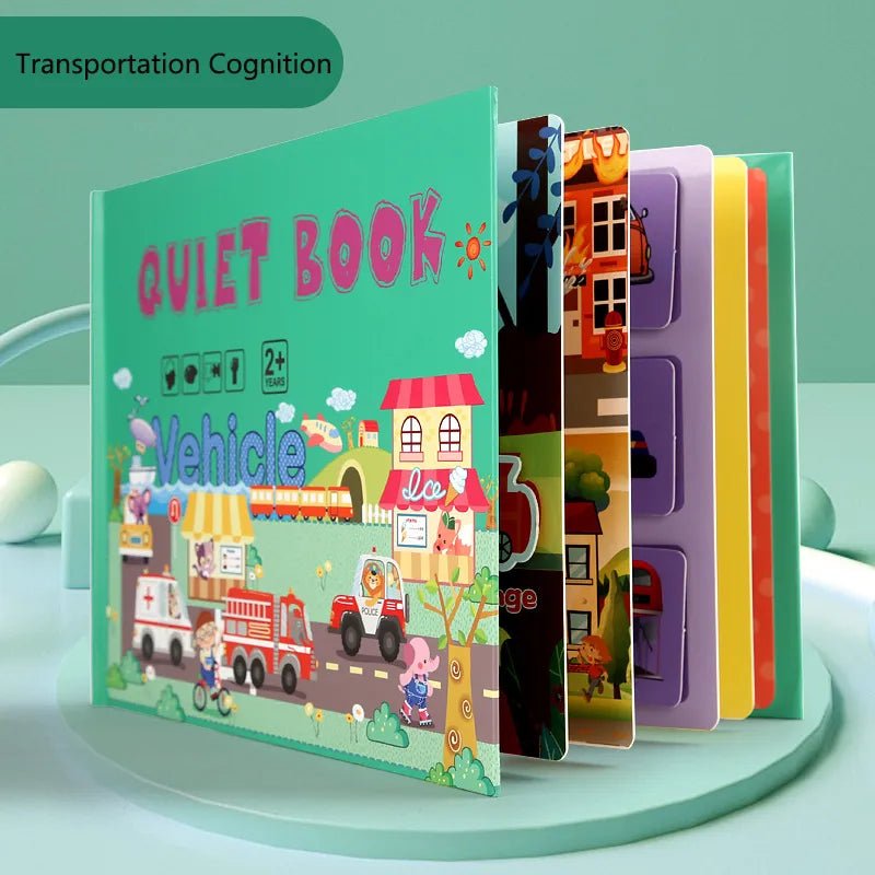 Montessori Quiet Book: Animal Numbers Puzzle Game for Kids
