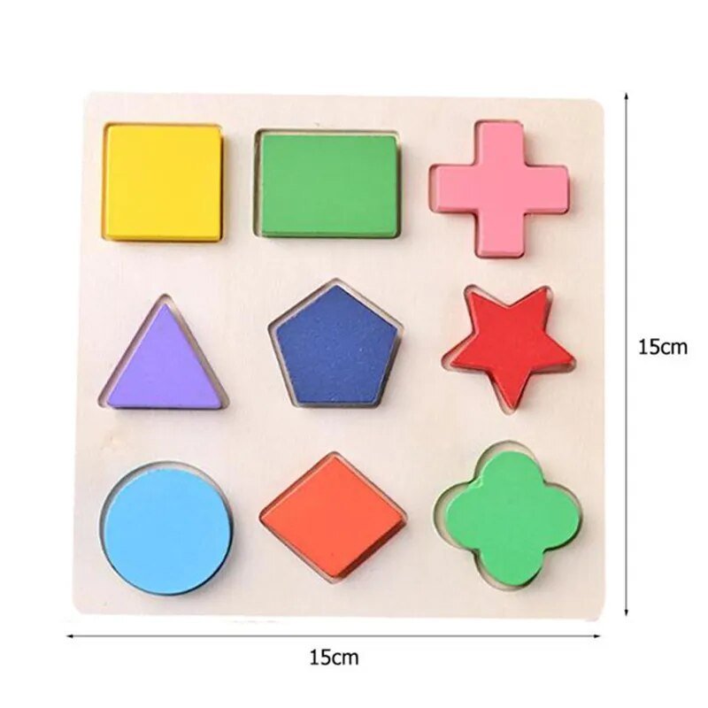 Montessori Wooden Puzzle Games for Babies 1-3 Years