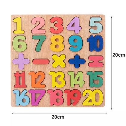 Montessori Wooden Puzzle Games for Babies 1-3 Years