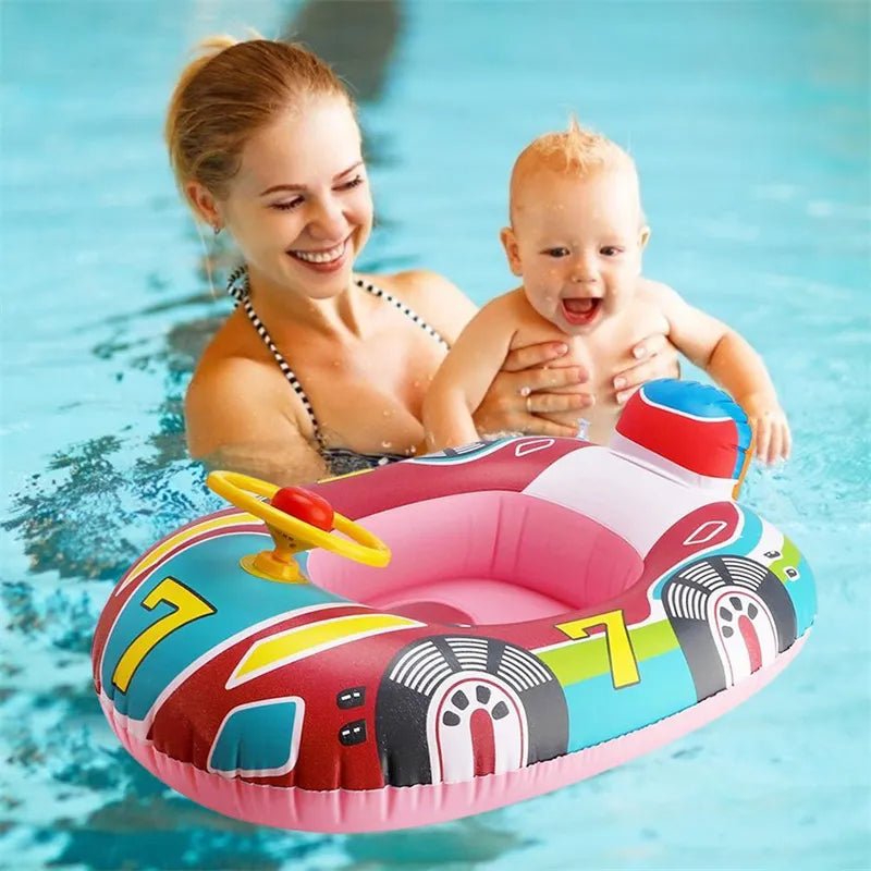 Inflatable Baby Swim Ring Seat - Pool Float Accessory for Water Play