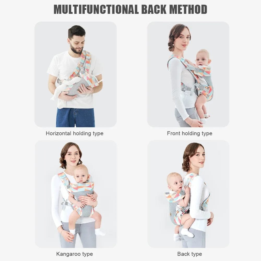Portable Ergonomic Baby Carrier: Front and Back Holder