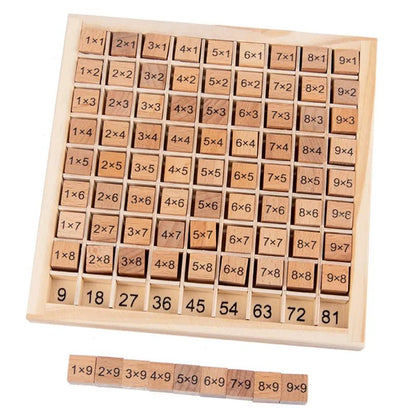 Montessori Wooden Multiplication Table: Math Educational Toy