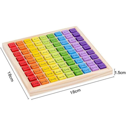 Montessori Wooden Multiplication Table: Math Educational Toy