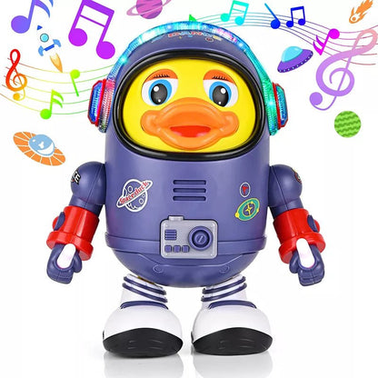 Musical Baby Duck Robot - Electric Dancing Toy with Lights & Sounds