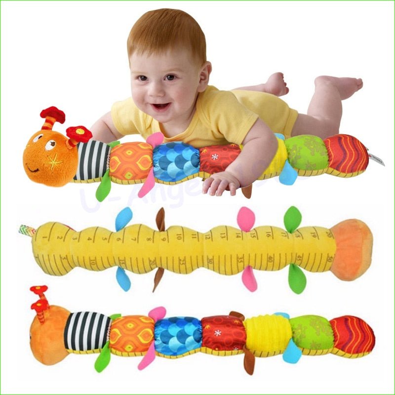 1pcs Baby Toy Musical Caterpillar Rattle with Ring Bell