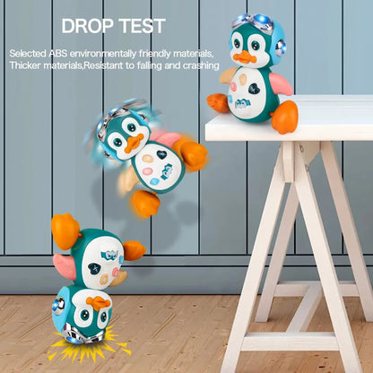 Musical Penguin Baby Crawling Toy - Light-Up, Interactive for Toddlers