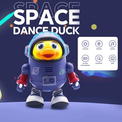 Musical Baby Duck Robot - Electric Dancing Toy with Lights & Sounds
