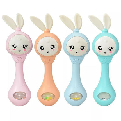 Musical Teether Rattle for Babies 0-12 Months - Bed and Stroller