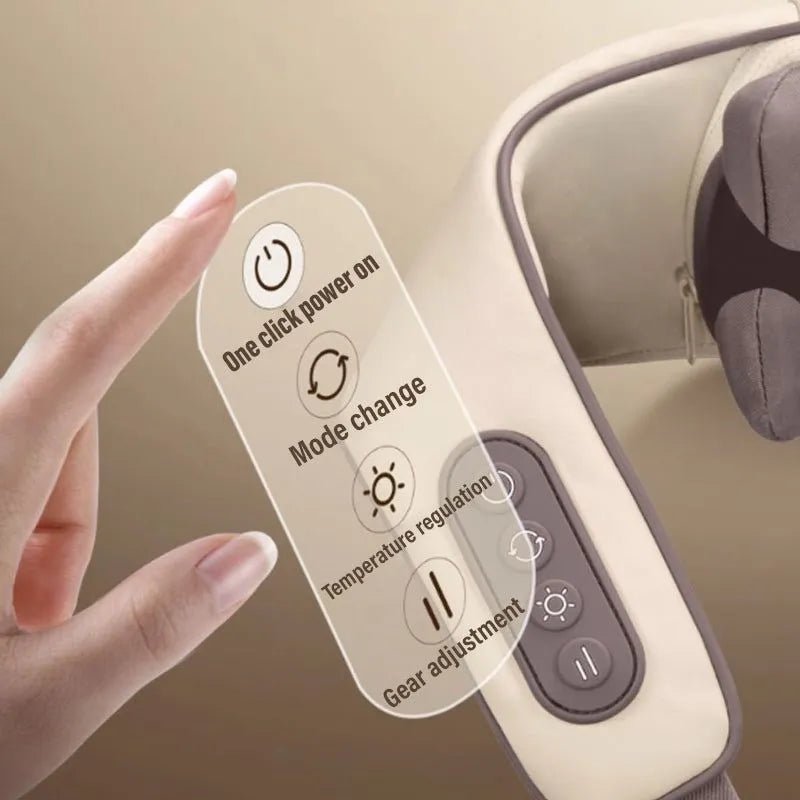 Heated Neck & Shoulder Massager - Human Hand Simulation