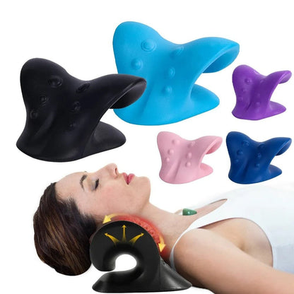 Neck & Shoulder Relaxer Stretcher - Cervical Traction Pillow