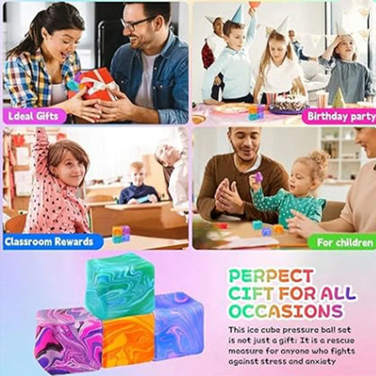 Nee Doh Ripple Ice Cube Squeeze Fidget Toy