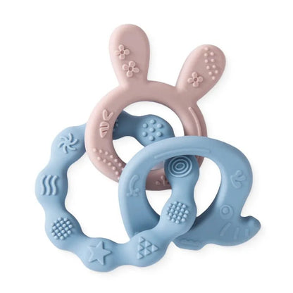 Let's Make Rudder-Shape Silicone & Wooden Teether Toy