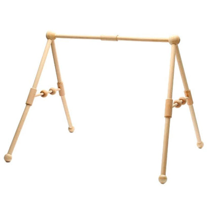 1Set Wooden Rattle Teethers & Play Gym for Newborns