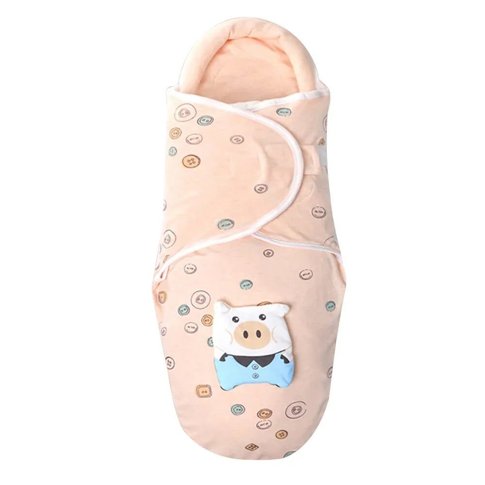 Newborn Baby Sleeping Bag: Head Shaping Design, Anti-Startle, 1Tog