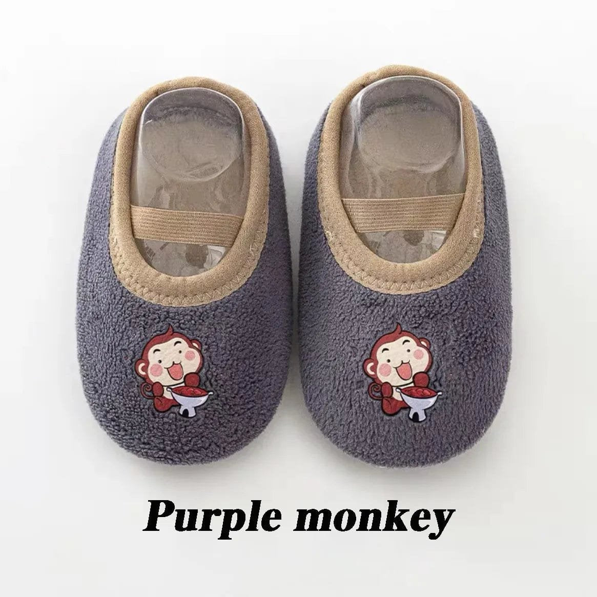 Newborn Anti-Slip Warm Socks - Rubber Sole Crib Shoes for Babies