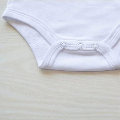Newborn Letter Print Romper - Unisex 0-12M