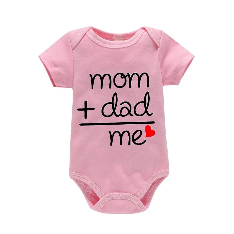 Newborn Letter Print Romper - Unisex 0-12M