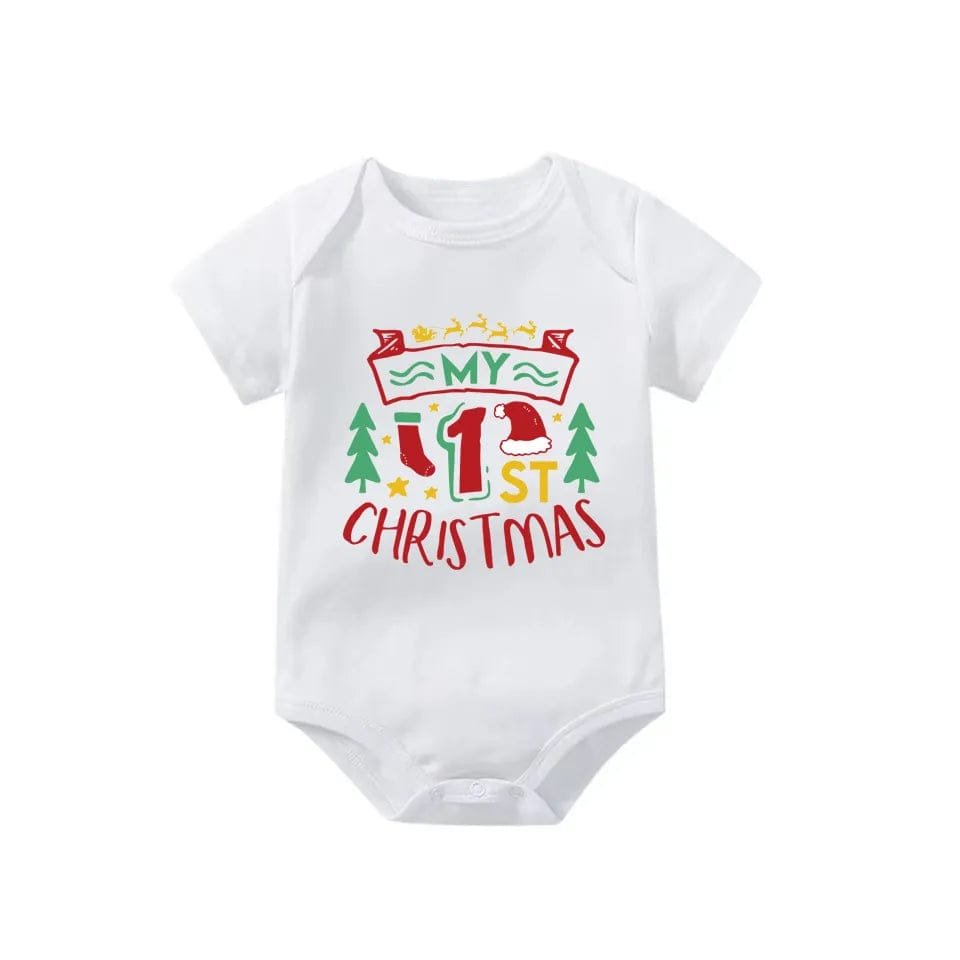 Newborn Letter Print Romper - Unisex 0-12M