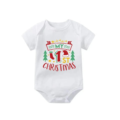 Newborn Letter Print Romper - Unisex 0-12M