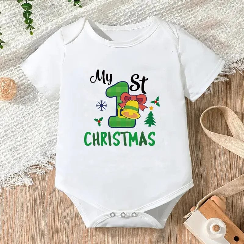 Newborn Letter Print Romper - Unisex 0-12M