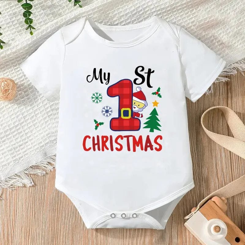 Newborn Letter Print Romper - Unisex 0-12M