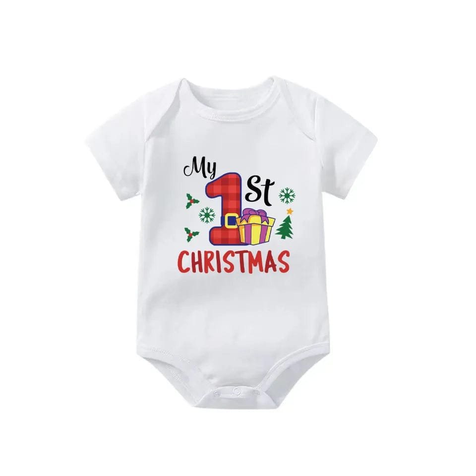 Newborn Letter Print Romper - Unisex 0-12M