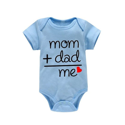 Newborn Letter Print Romper - Unisex 0-12M